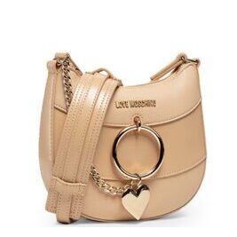 Hellbraune Damen Across-Body Handtasche Love Moschino