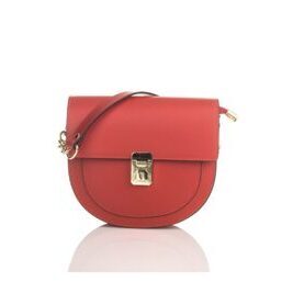 Rote Damen Handtasche aus Leder First Lady Firence Leder