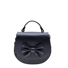 Schwarze Damen Handtasche aus Leder Anna Luchini